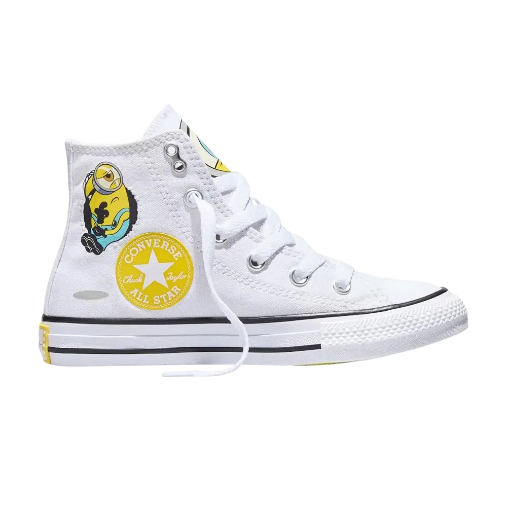 Кроссовки Minions x Converse Chuck Taylor All Star Hi PS, белый