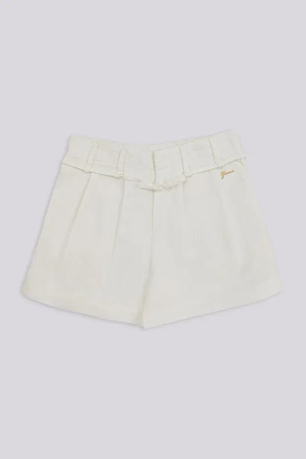 Детские шорты для девочек хлопковые Guess, White