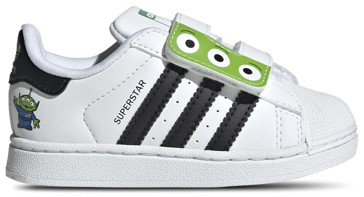 Детские кроссовки для мальчиков с подсветкой Superstar adidas, Semi Solar Green/Black/White