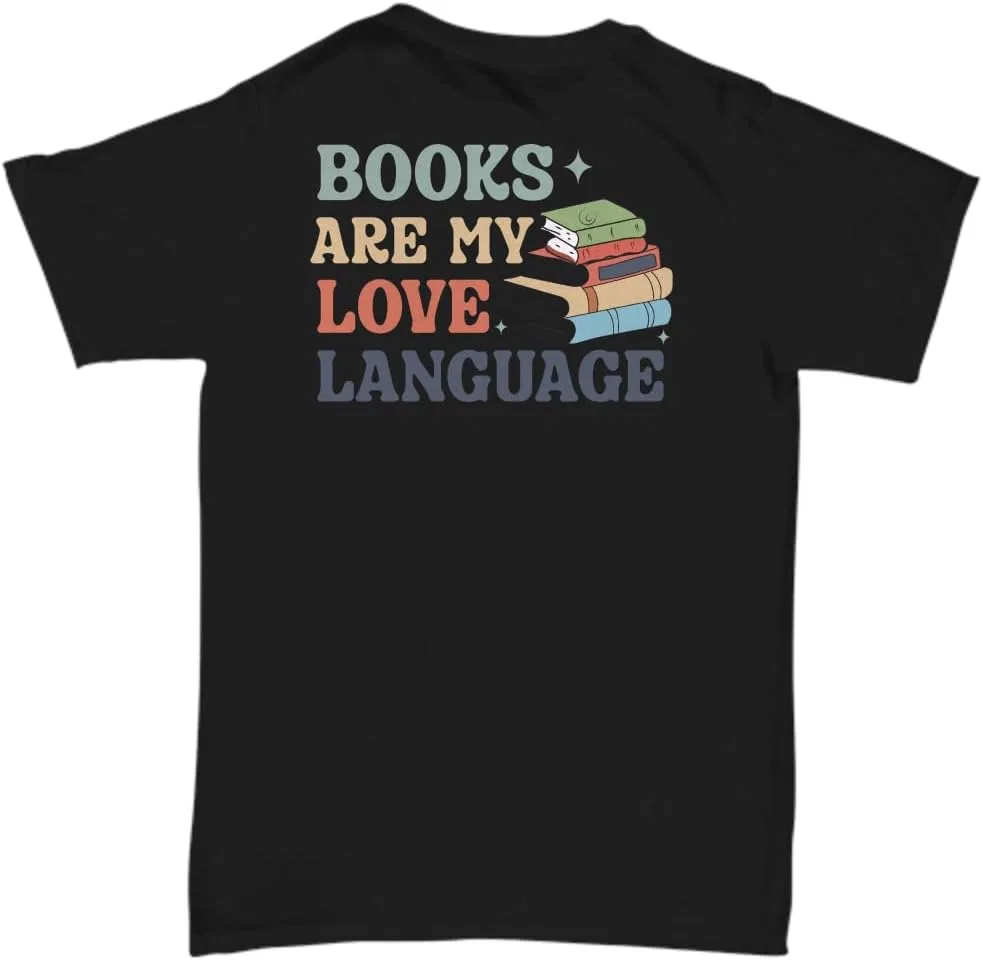Мужская футболка с принтом Book Lover Regular Fit, Black — фото 2