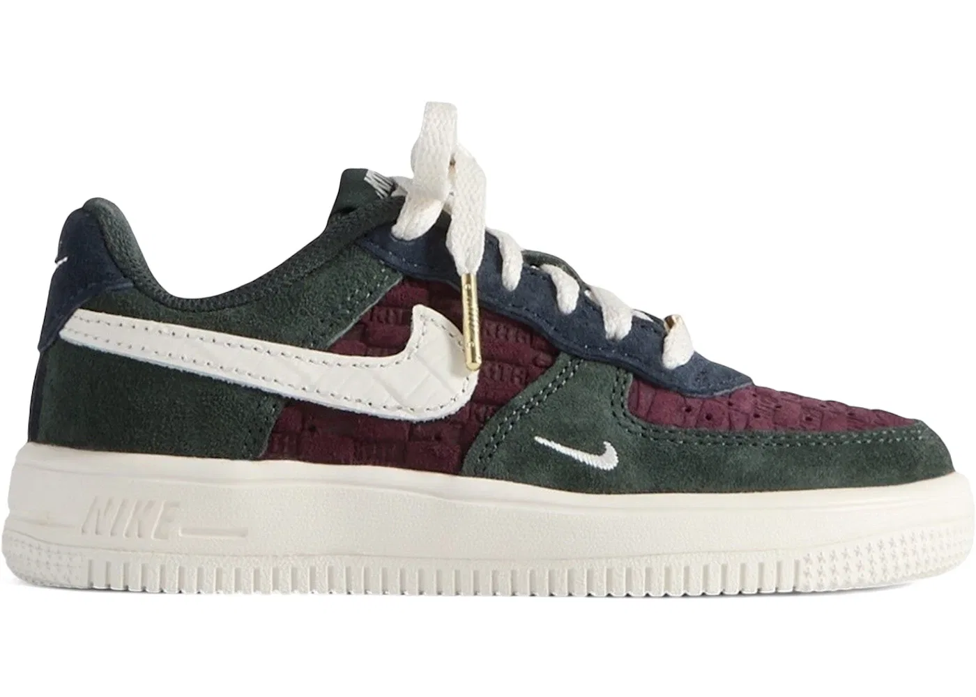Детские кроссовки Lifestyle Nike Nike Force 1 Low, Night Maroon/Phantom/Black Spruce/Dark Obsidian