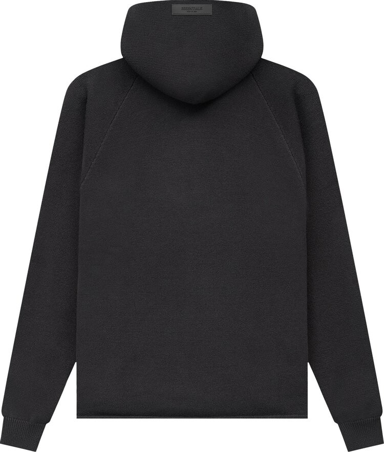 Худи Fear of God Essentials Knit Hoodie 'Iron', черный — фото 3