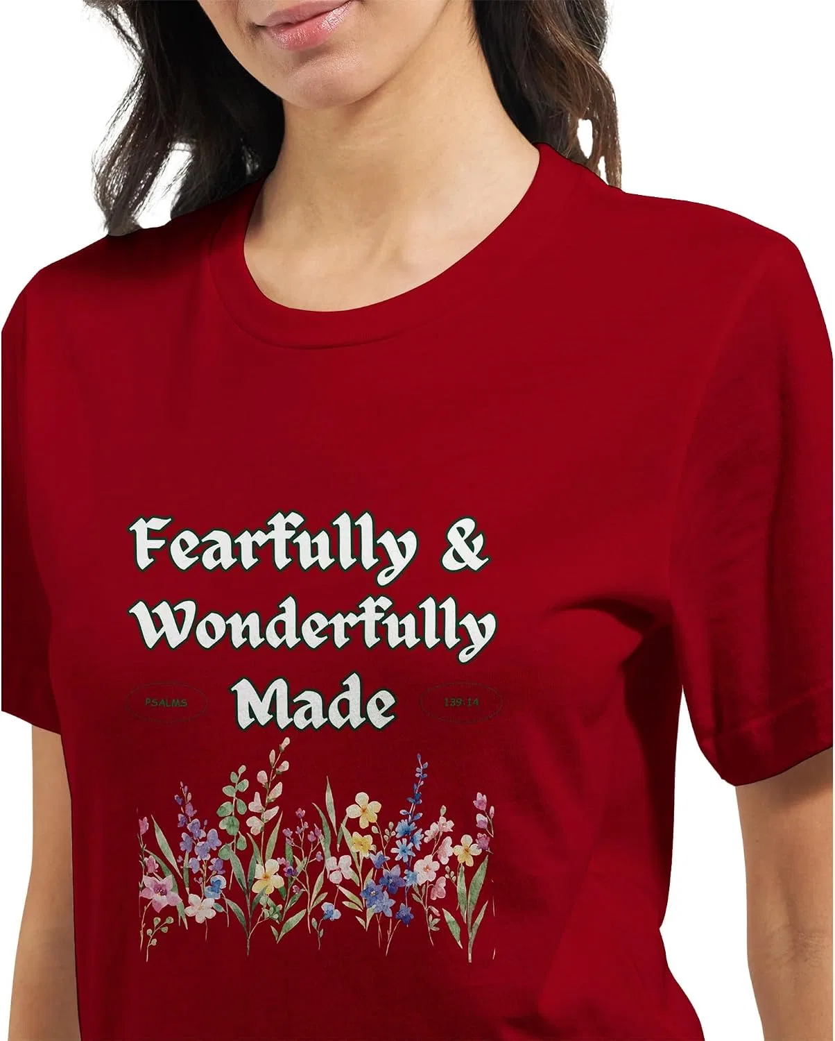 Футболка с цветочным принтом, Fearfully & Wonderfully Made Tee, Military Green — фото 3