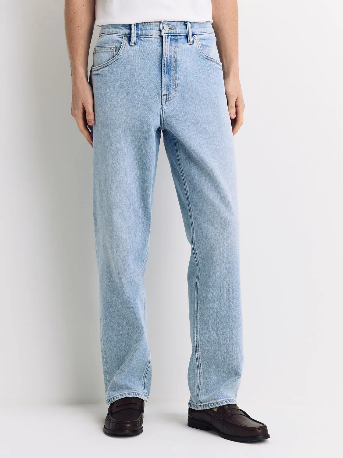 Джинсы Relaxed Fit Bleach Denim Next, Bleach Denim