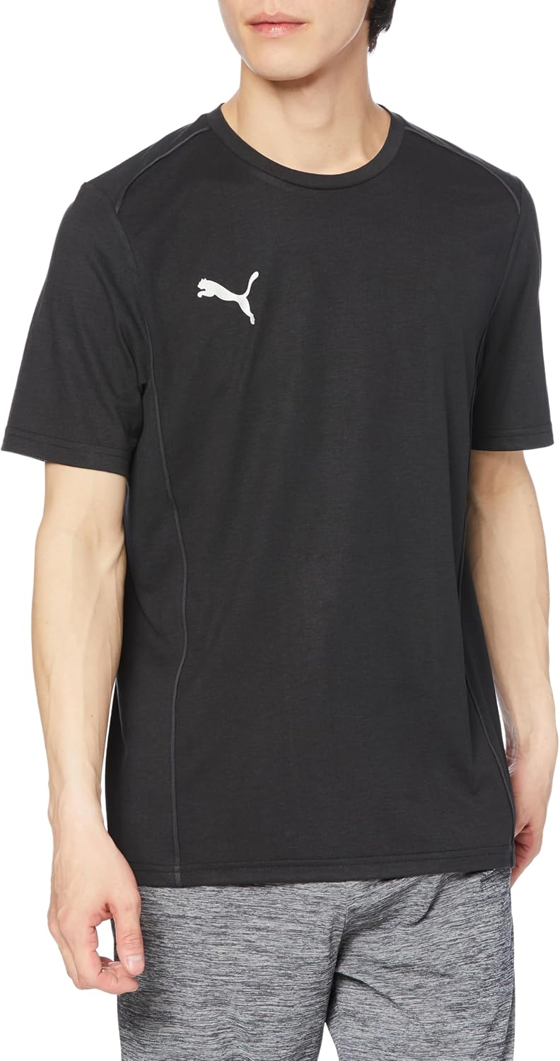 

Мужская повседневная футболка PUMA TeamFINAL (659336) для футбола, американского футбола, клубных и командных тренировок, черный/серебряный