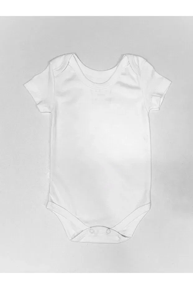 Детское боди для новорожденных хлопковое Basics Warba, White — фото 3