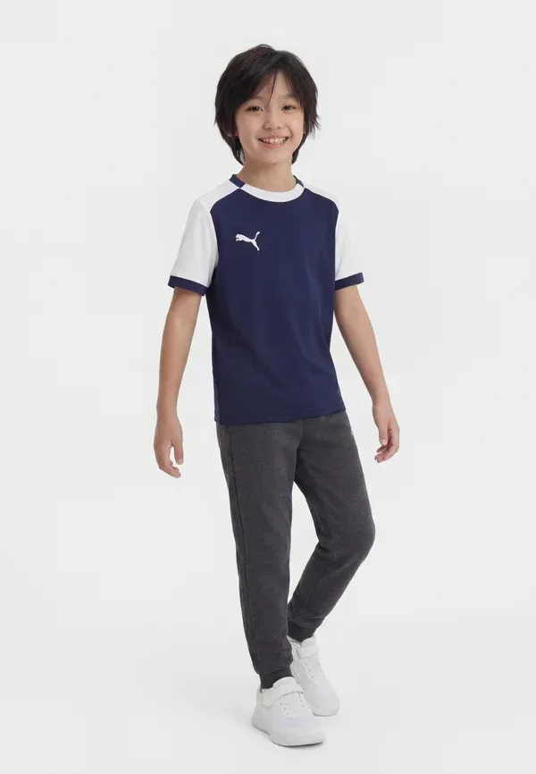 Футбольная футболка с круглым вырезом Teamliga Matchday Puma Navy, White, белый/темно-синий