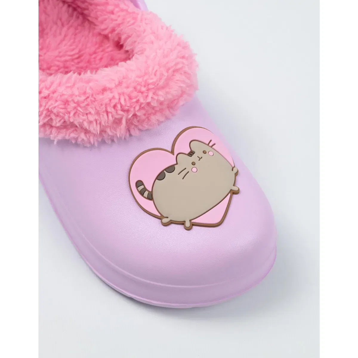 Детские сабо для девочек Heart Clogs Pusheen, Purple — фото 4