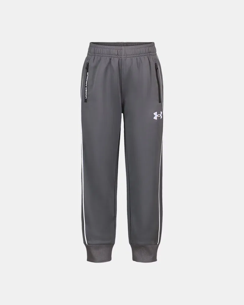 Брюки для мальчиков быстросохнущие с начесанной подкладкой Pennant 3.0 UnderArmour, Castlerock/White
