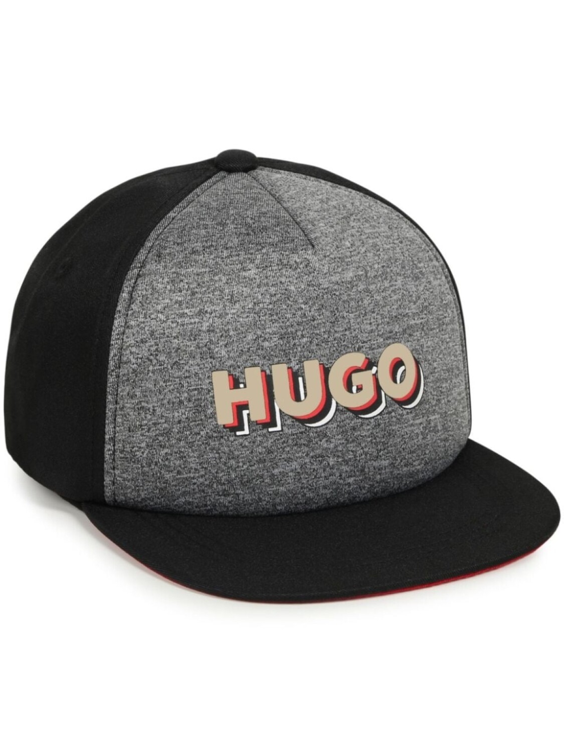 

HUGO KIDS кепка с логотипом и панелями, черный