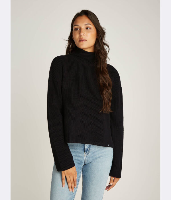 

Свитер Calvin Klein Jeans с высоким воротником, черный