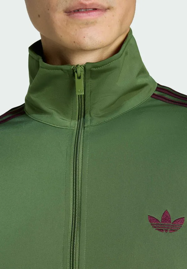 Толстовка firebird tt на молнии Adidas Originals, Focus Olive/Maroon — фото 3