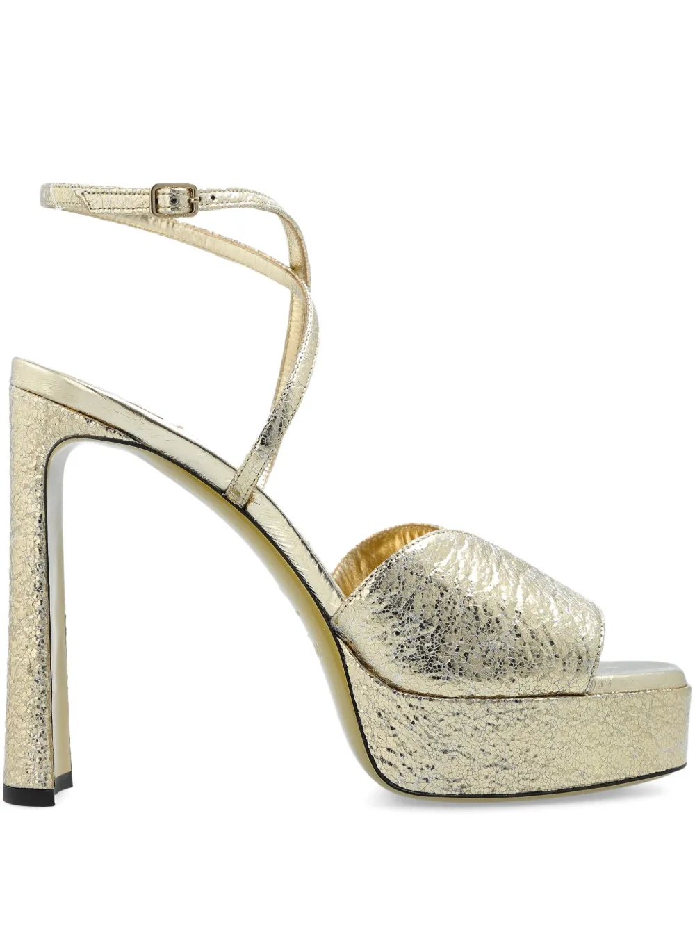 Босоножки на платформе Karli высотой 145 мм Jimmy Choo, золотистый