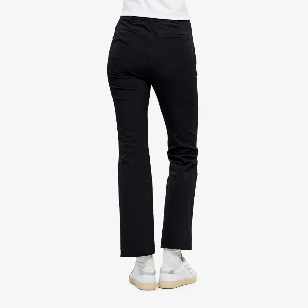 Брюки женские Lacoste бутлеги, классические, черные — фото 3