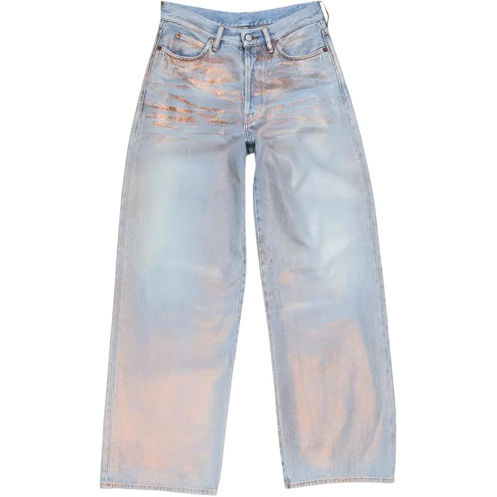 Джинсы с блестками loose Acne Studios, Blue