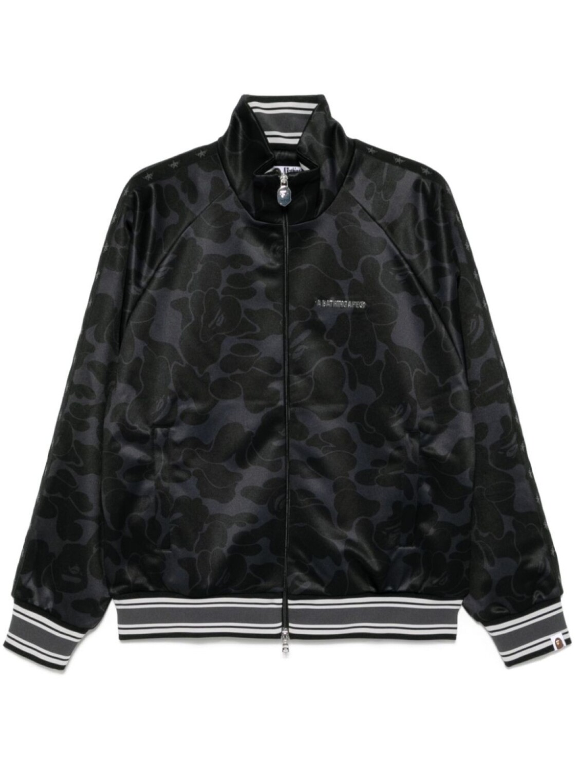 

Спортивная куртка с камуфляжным узором A BATHING APE, черный