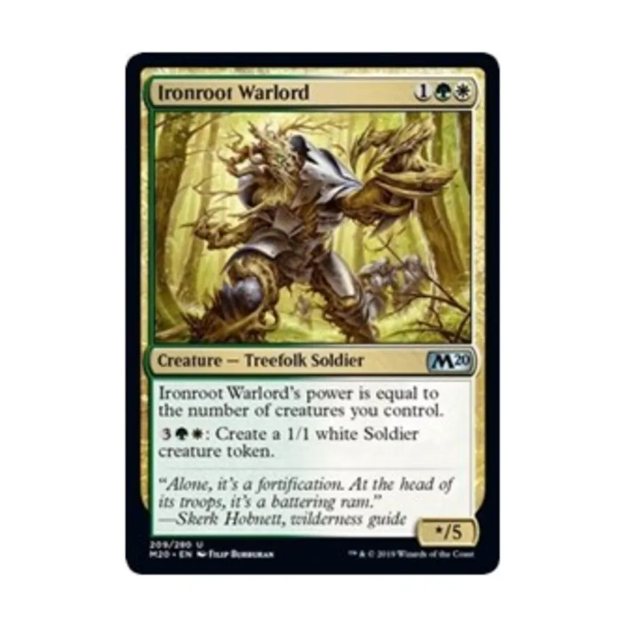 

CCG Железный Корень Военачальник (U), MTG - Core Set 2020
