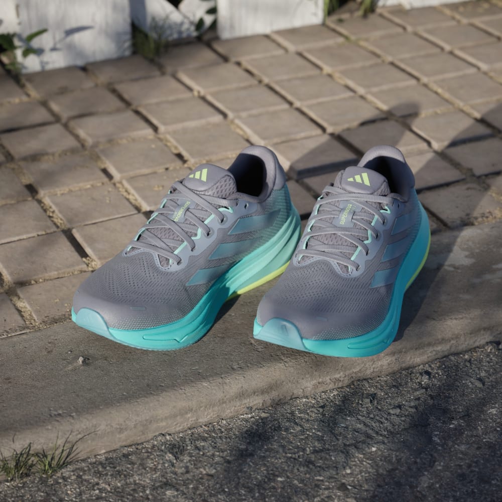 Кроссовки Adidas Supernova Rise 2 Running Shoes, цвет Grey/Magic Grey Met/Flash Aqua — фото 4