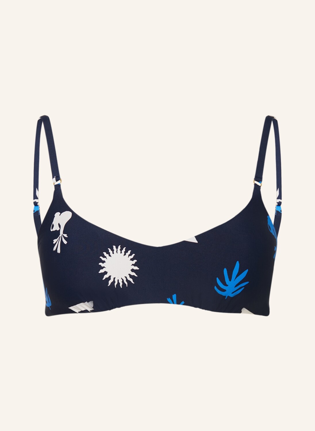 

Топ бикини SEAFOLLY Bralette LA PALMA zum Wenden, темно-синий