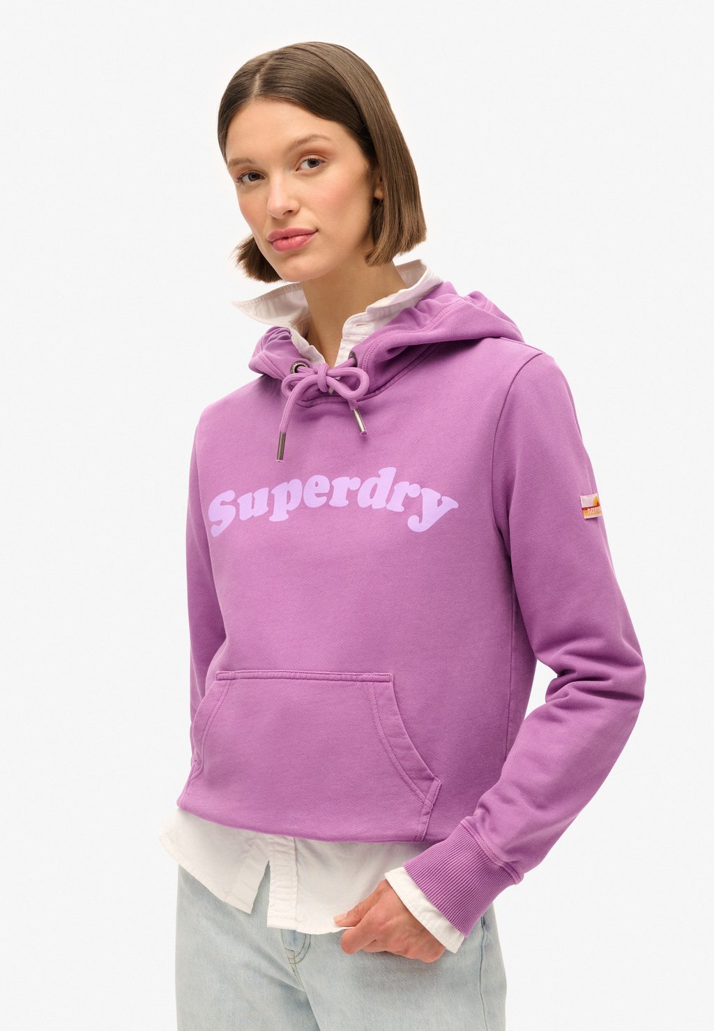

Толстовка с капюшоном COOPER TONAL Superdry, фиолетовый