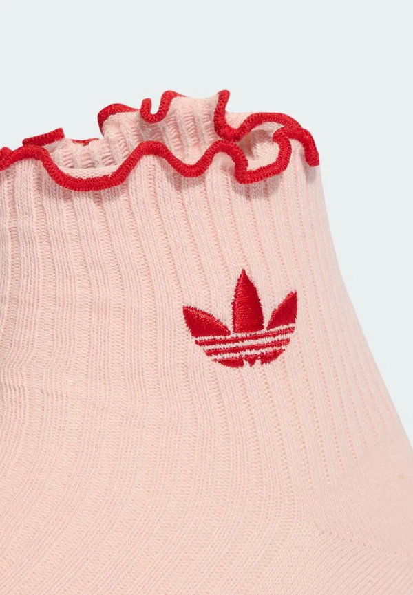 Носки с оборками, комплект из 2 пар. Adidas Originals, Cream White/Sandy Pink — фото 2