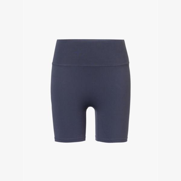 

Ультра-высокие эластичные шорты из стрейч-ткани Adanola, синий