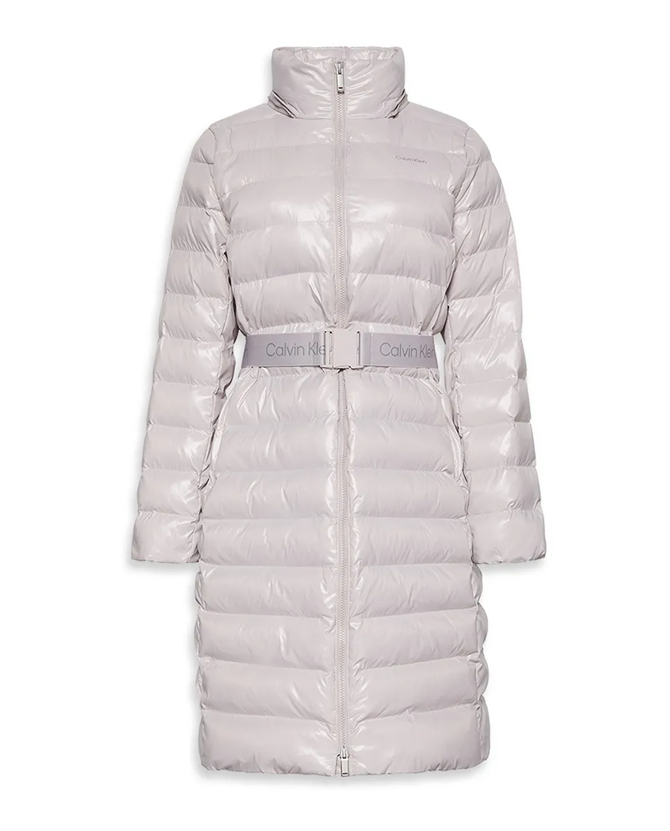 

Женское стеганое пальто Calvin Klein, светло-серый