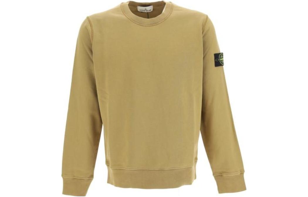 Свитшот мужской желто-зеленый STONE ISLAND — фото 2