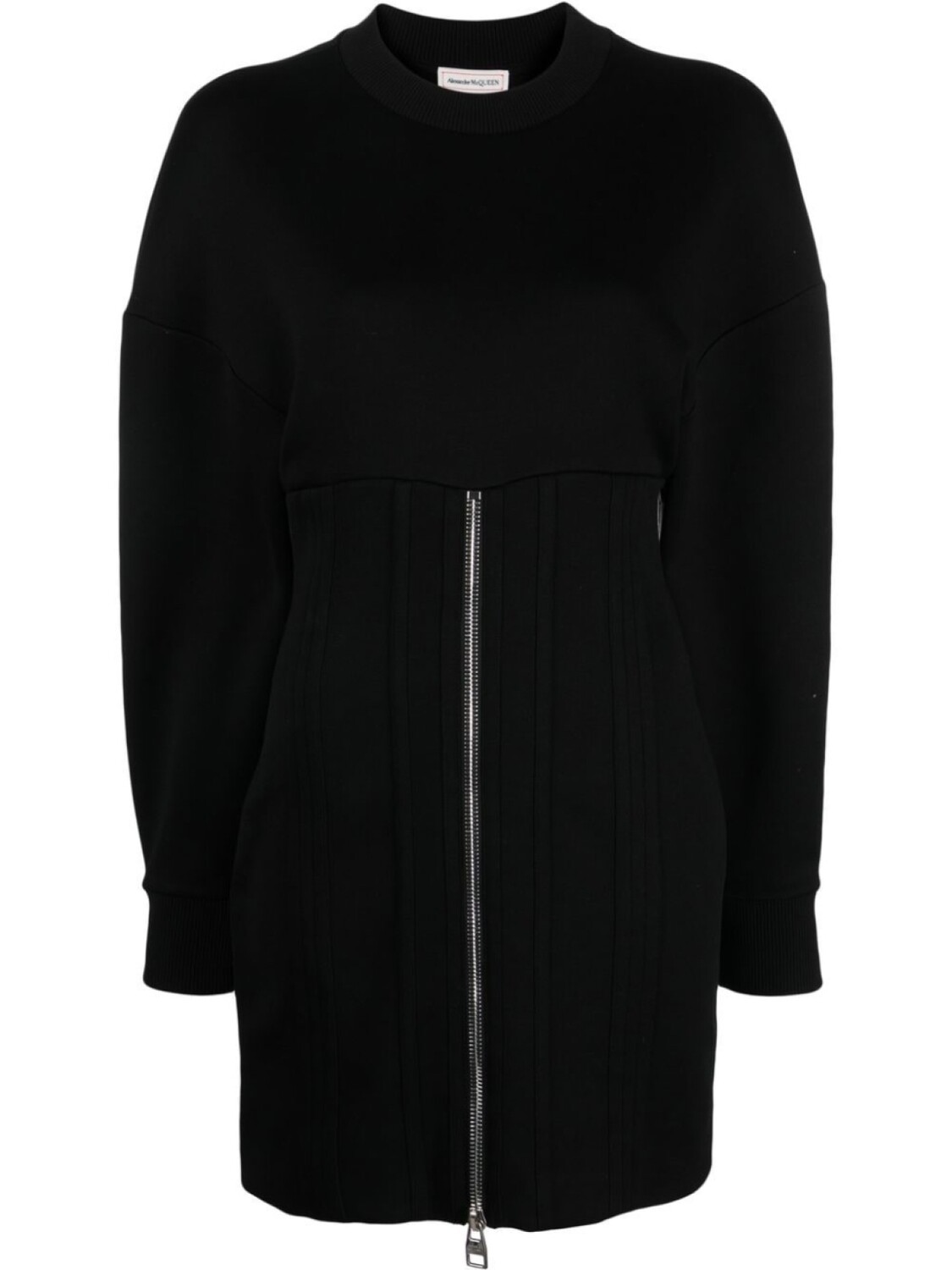 

Alexander McQueen платье мини с молнией, черный