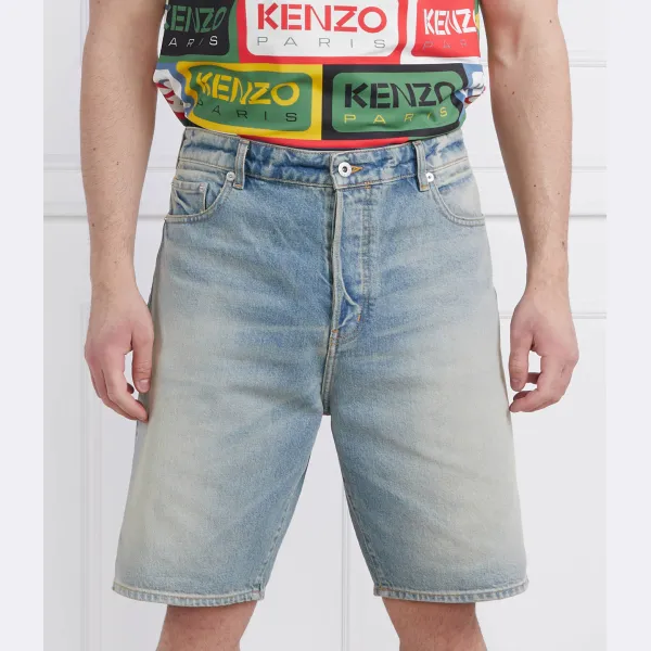 

Шорты стандартного кроя Kenzo, синий
