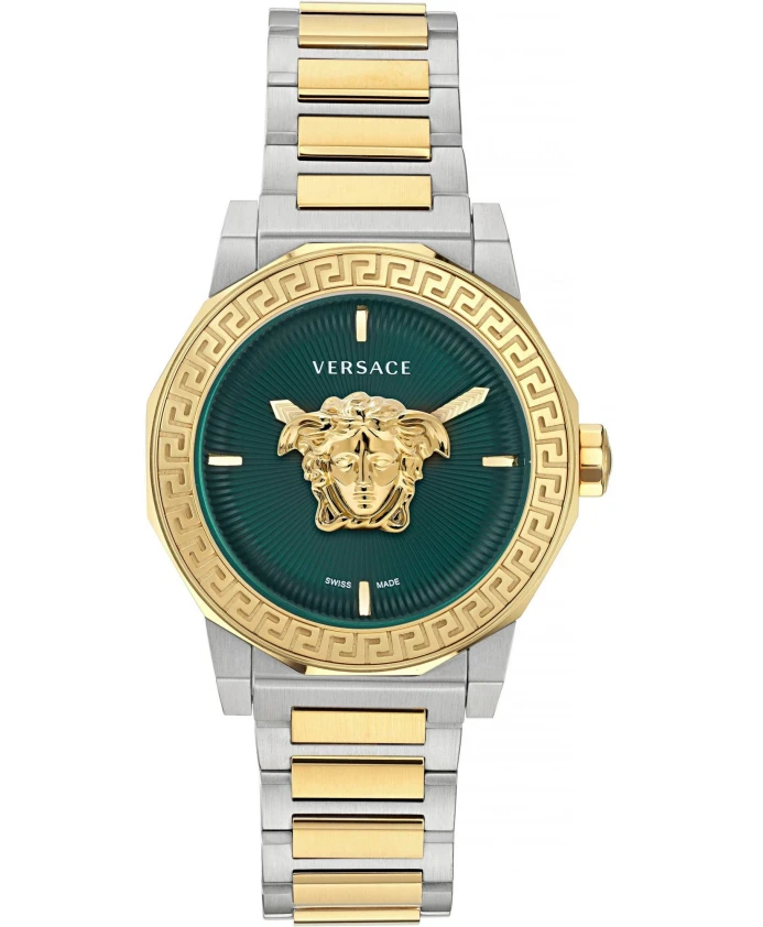 

Женские кварцевые часы medusa deco bicolor ve7b00323 Versace, желтый
