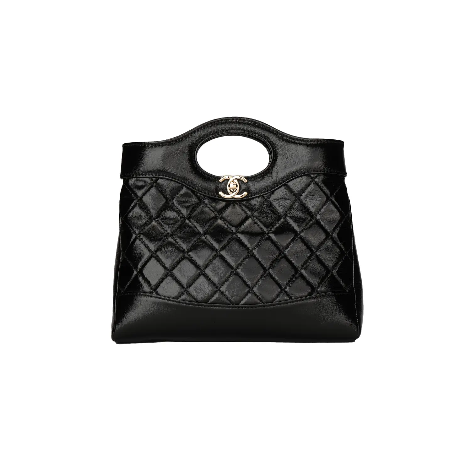 

CHANEL Миниатюрная сумка 24S 31 черная с золотом