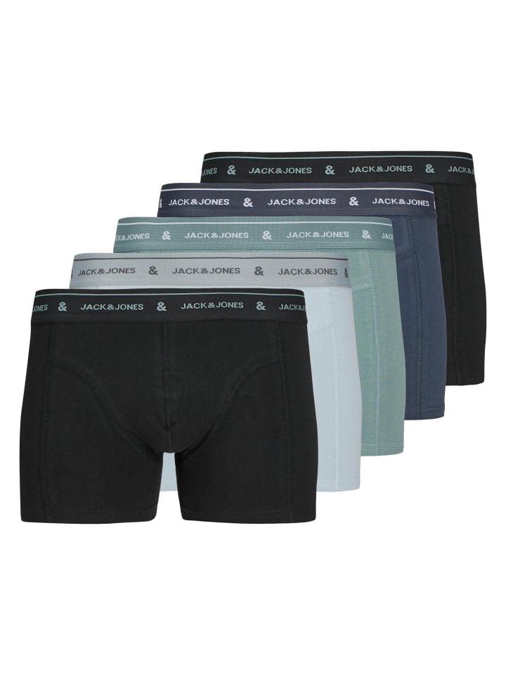 

Трусы боксеры Jack & Jones Boxershort 5er Pack, цвет Schwarz/Blau