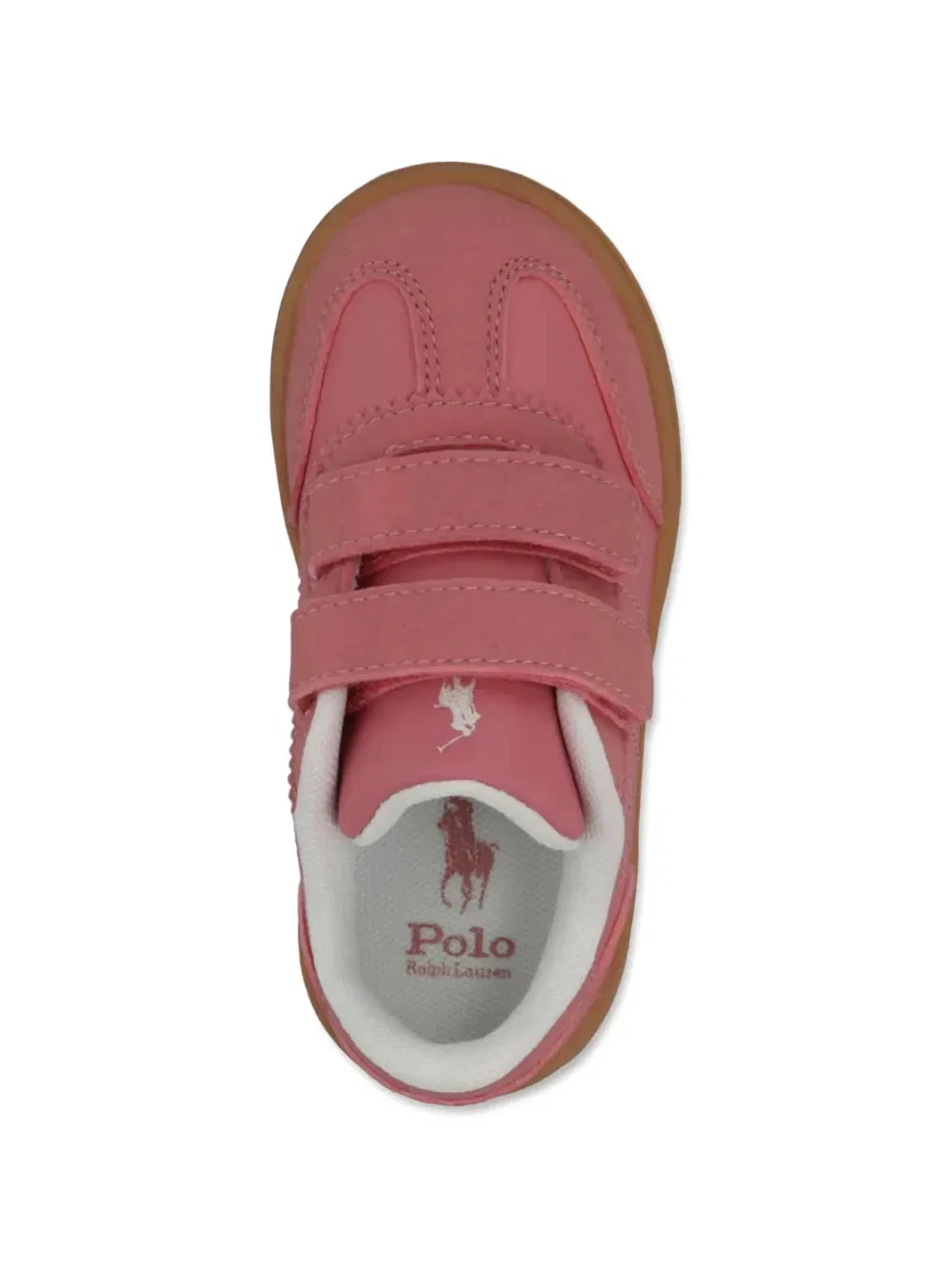 Кроссовки Polo с вышитым пони Polo Ralph Lauren Kids, розовый — фото 4