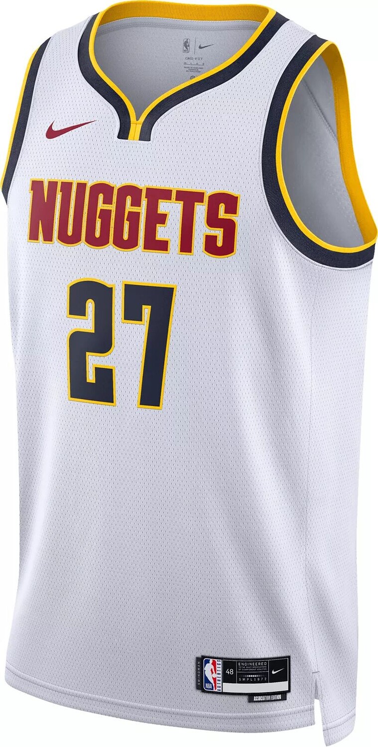 Мужская белая майка Nike Denver Nuggets Jamal Murray #27 Swingman — фото 2
