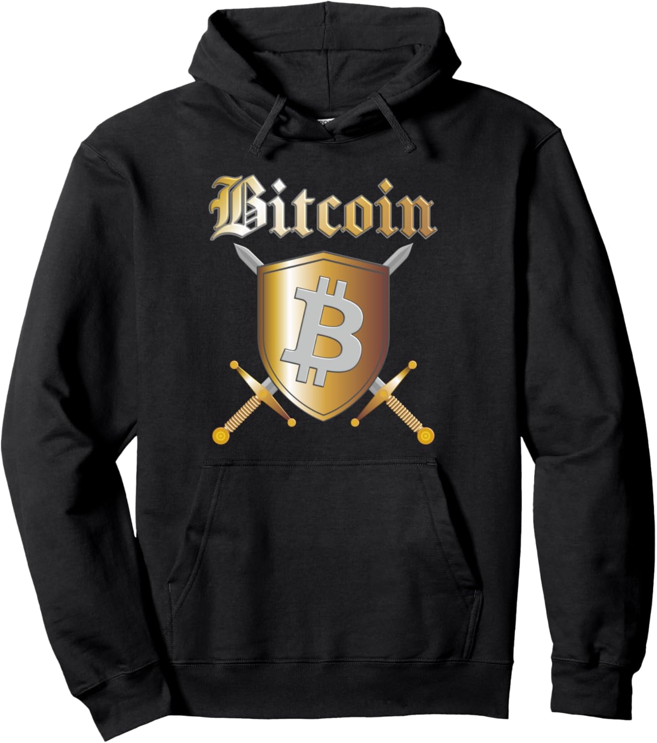 

Биткоин BTC Сатоши Сатоши Средневековый щит Меч Толстовка Bitcoin Btc Plebs Stack Sats Satoshi Hodl Crypto, черный