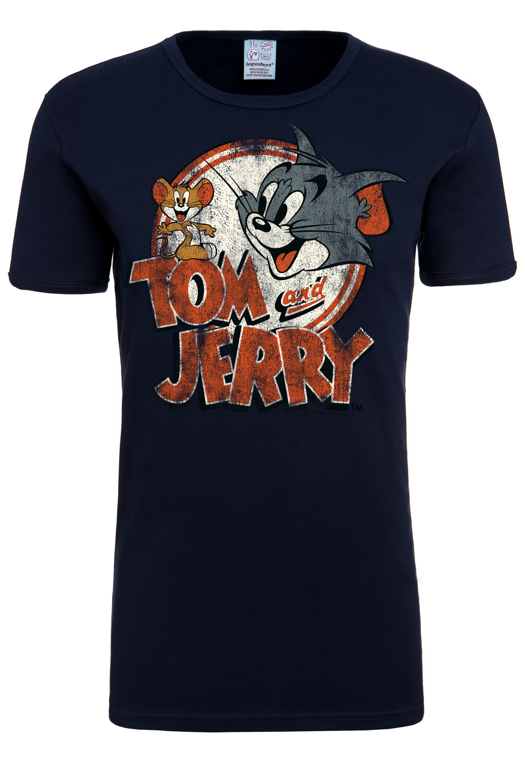 

Футболка Logoshirt Tom & Jerry Logo, темно-синий