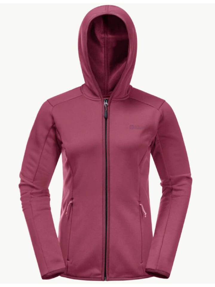 

Куртка софтшелл Jack Wolfskin Unterjacke BAISELBERG HOODED FZ W, красный