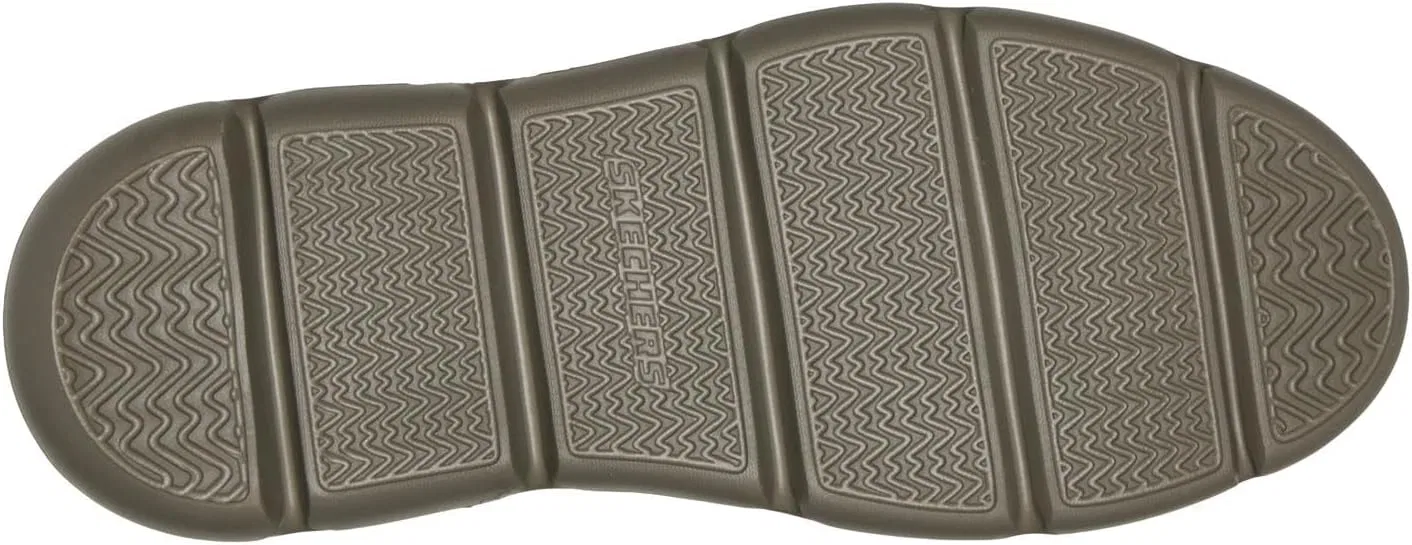 Мужские кроссовки Skechers Garza, Dark Brown Leather Synthetic — фото 2