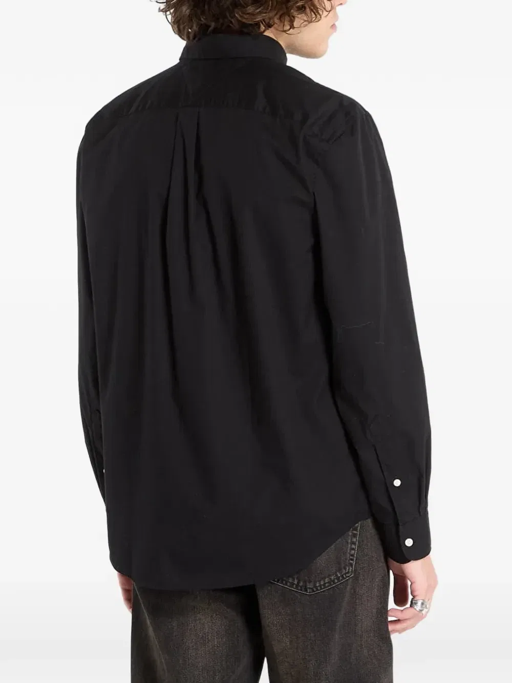 Рубашка на пуговицах с логотипом Tommy Hilfiger, черный — фото 3