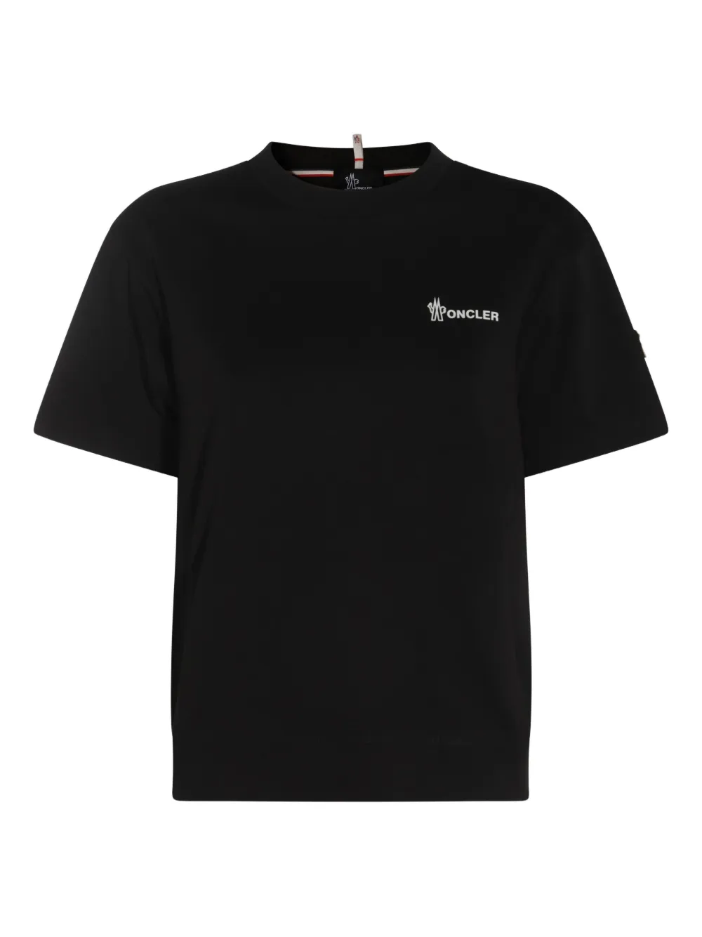 

Футболка с короткими рукавами и принтом логотипа Moncler Grenoble, черный