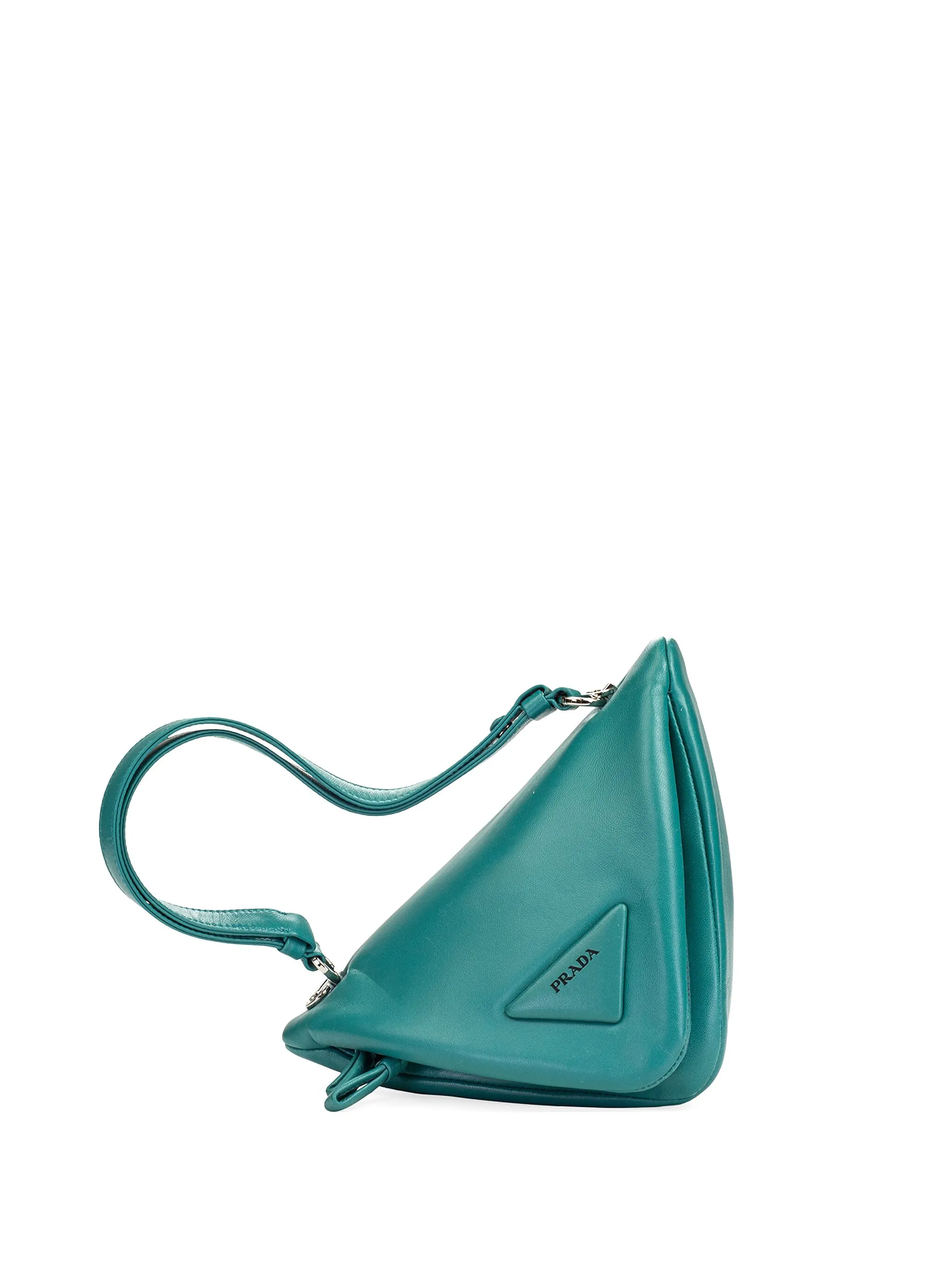 

Треугольная сумка-тоут Prada, синий