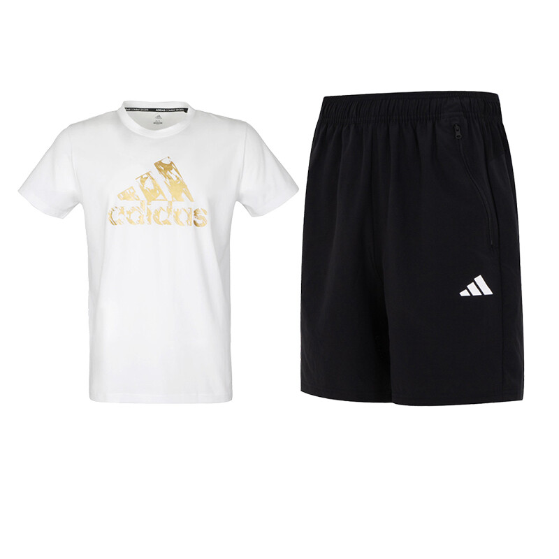 

Повседневная спортивная одежда для мужчин, белая/черная Adidas, белый/черный