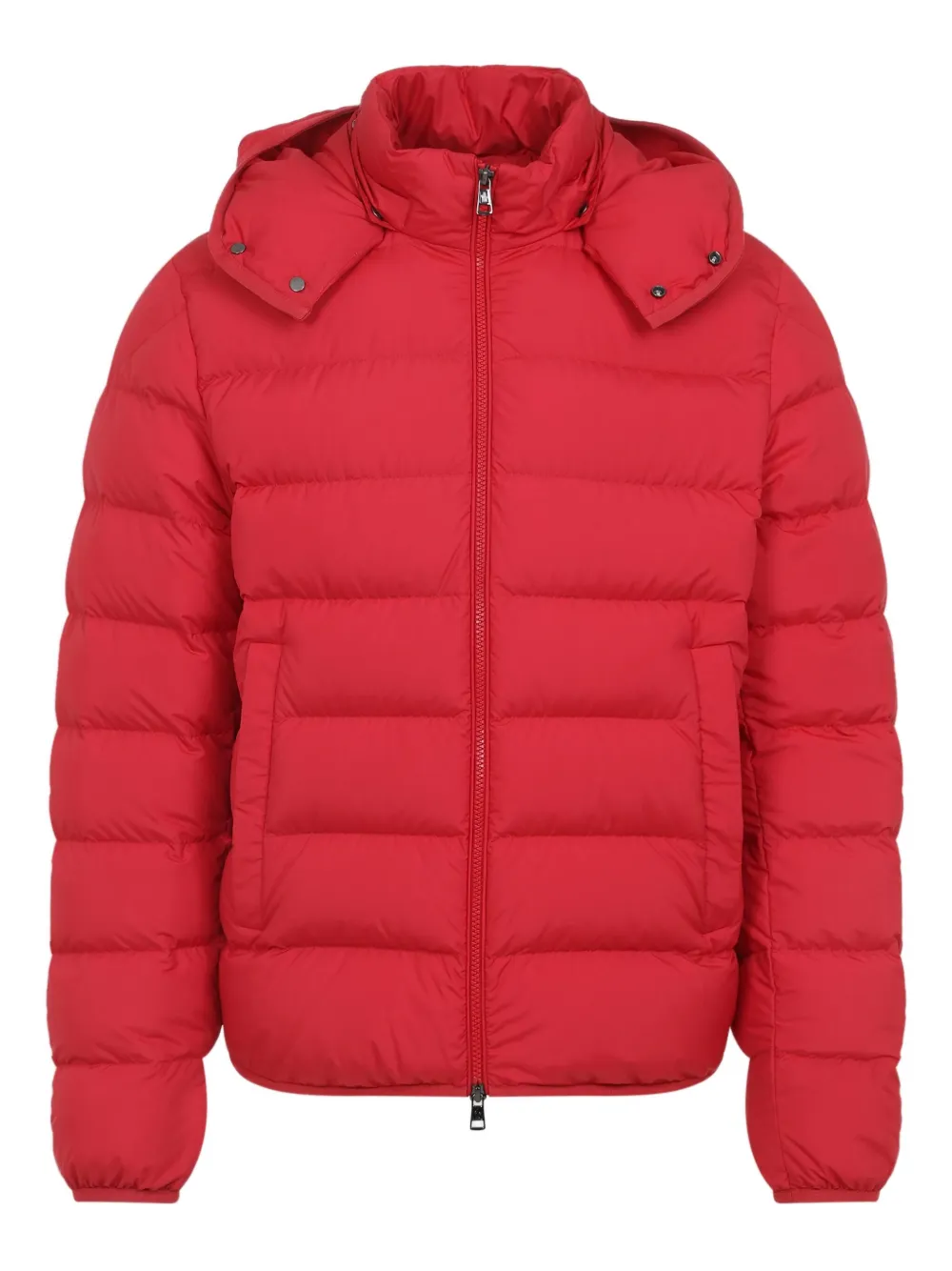 

Стеганая куртка с капюшоном MONCLER, красный