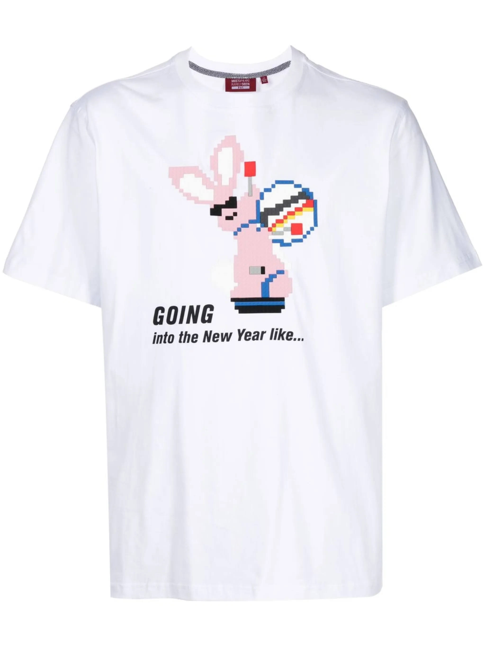 

Футболка с графичным принтом Mostly Heard Rarely Seen 8-Bit, белый