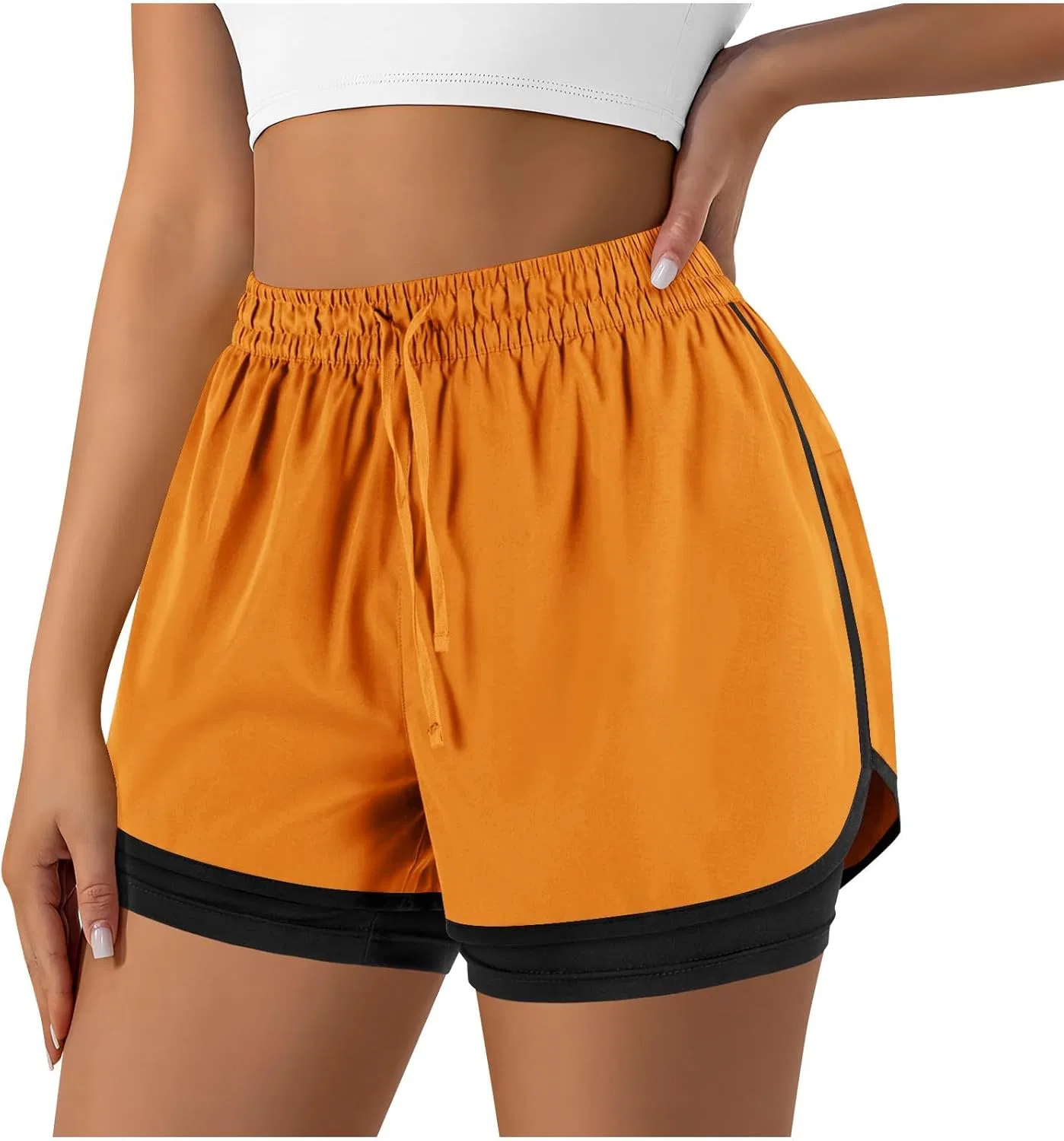Шорты для активного отдыха, быстросохнущие, Orange