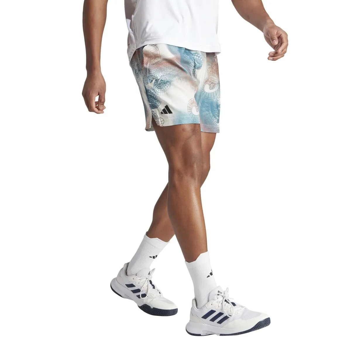 

Adidas PRINTED ERGO мужские теннисные шорты, белый