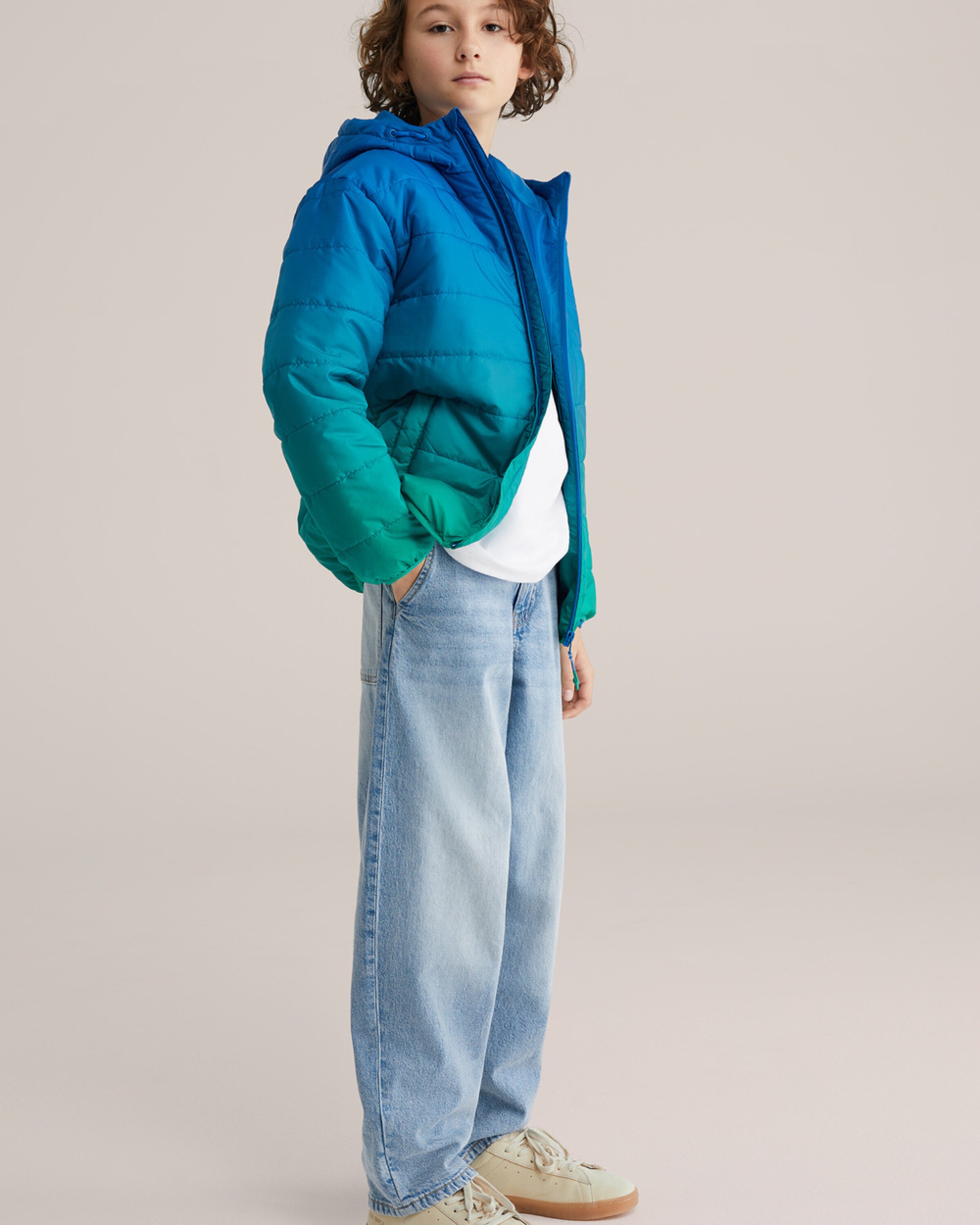 WE Fashion Куртка для межсезонья в зеленом цвете — фото 4