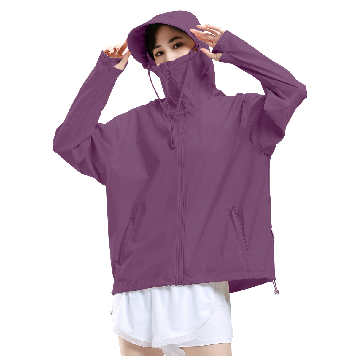 

Cat Man Miiow MIIOW Женская солнцезащитная одежда, Фиолетовый