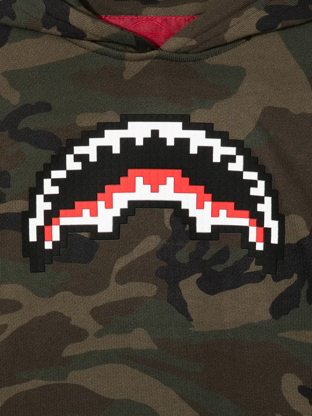 Мини-Толстовка с капюшоном в виде акульей пасти Mostly Heard Rarely Seen 8-Bit, коричневый — фото 3